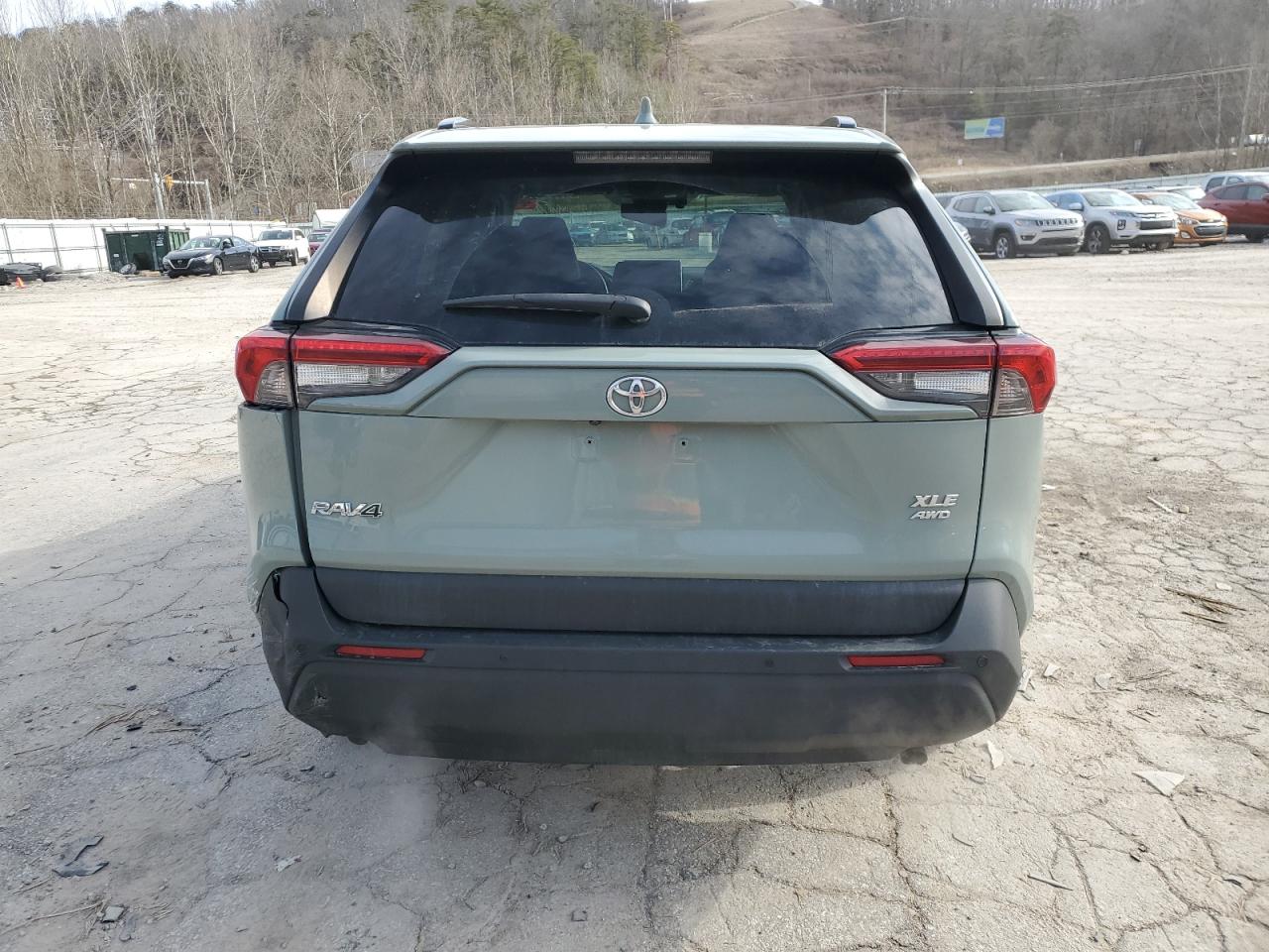2019 Toyota RAV 4 VIN 2T3A1RFV2KW081106 Copart auction photo, front end / rear end damage thumbnail 6