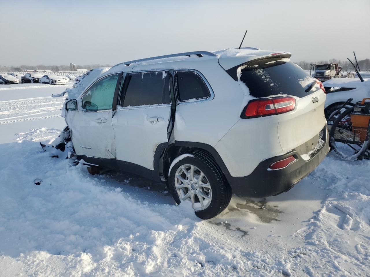 2018 Jeep Grand Cherokee VIN 1C4PJLCBXJD605809 Copart auction photo, front end / side damage thumbnail 2