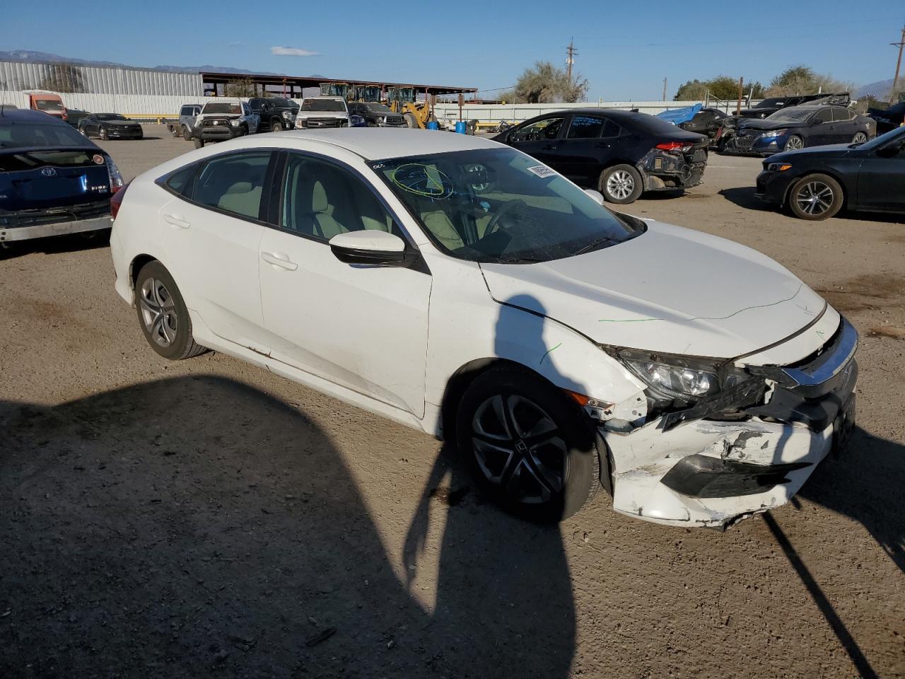 2018 Honda Civic VIN 2HGFC2F54JH519826 Copart auction photo, front end / mechanical damage thumbnail 4