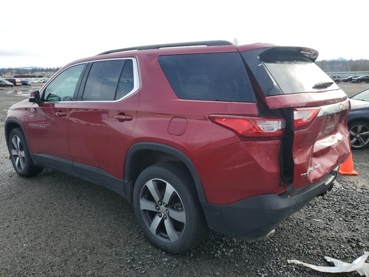 2021 Chevrolet Traverse VIN 1GNEVHKW6MJ168207 Copart auction photo, rear end damage thumbnail 2