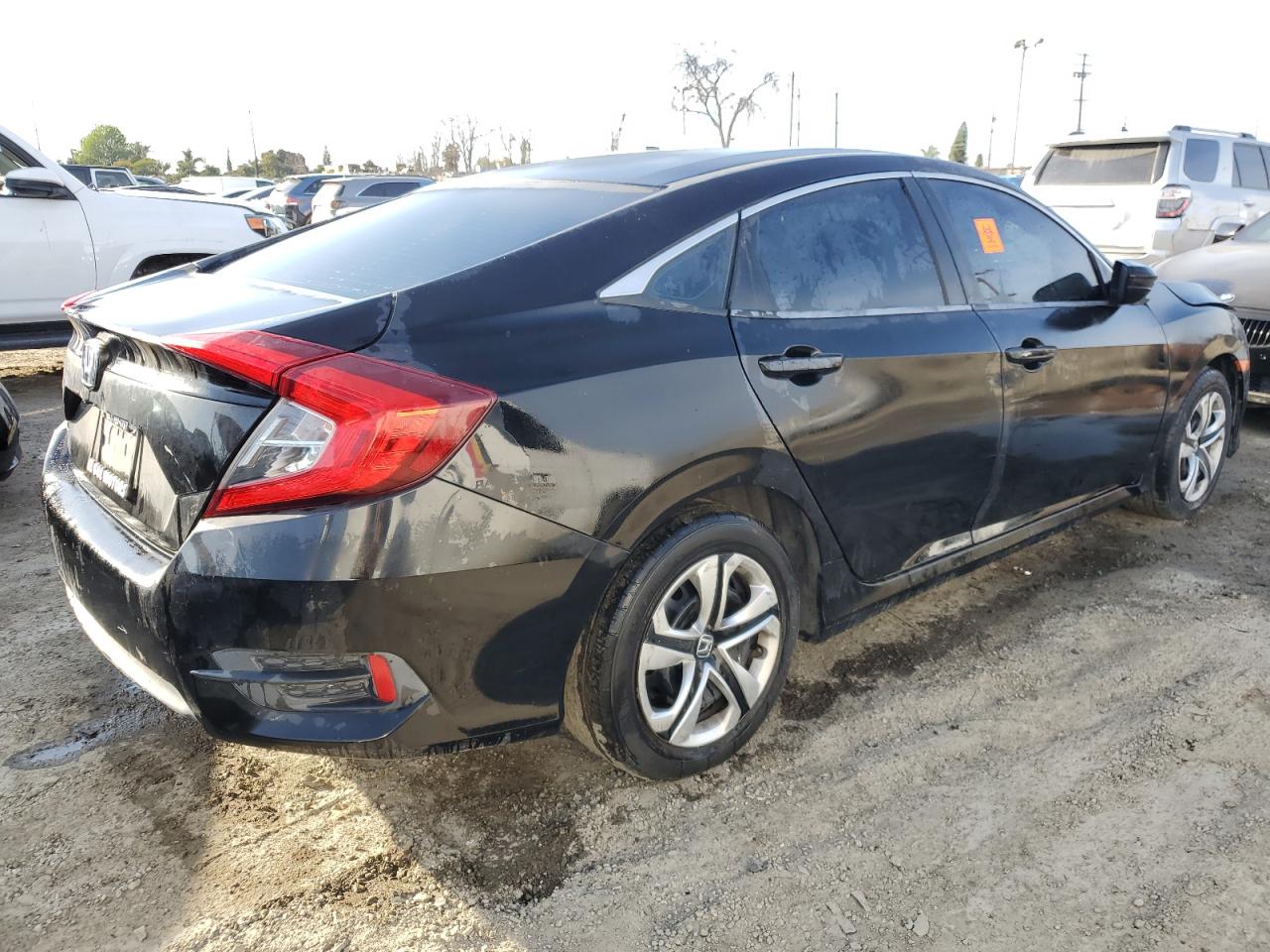 2018 Honda Civic VIN 2HGFC2F54JH535329 Copart auction photo, all over damage thumbnail 3