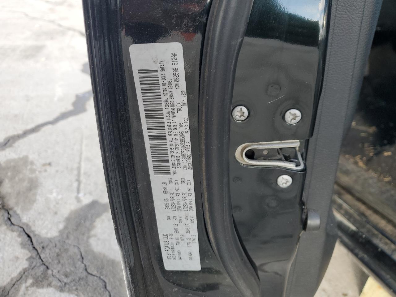 2016 RAM 1500 VIN 1C6RR7FG1GS395905 Copart auction photo, all over damage thumbnail 12
