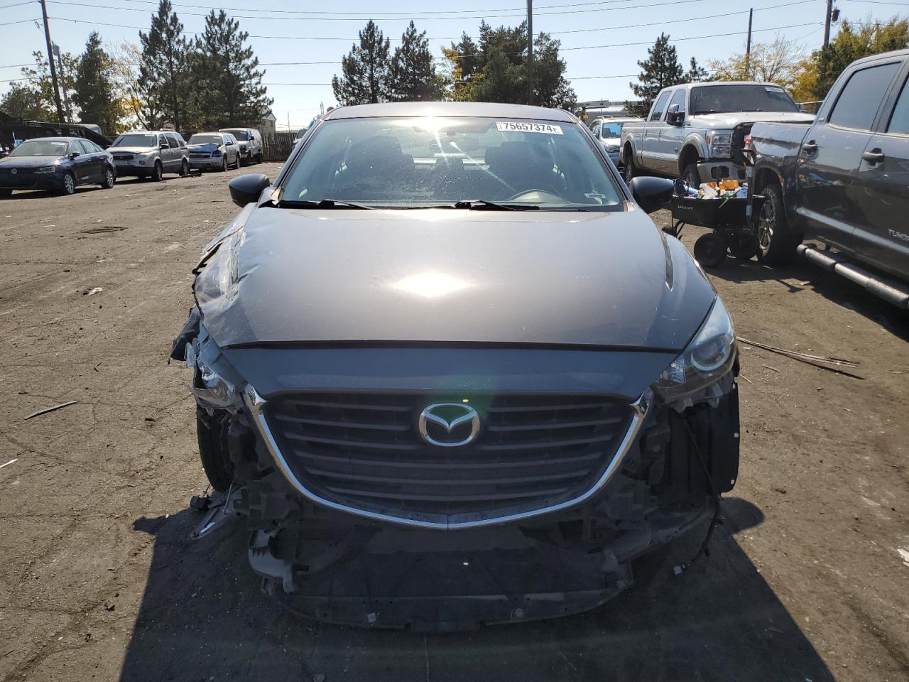 2017 Mazda 3 VIN 3MZBN1U71HM119981 Copart auction photo, front end damage thumbnail 5