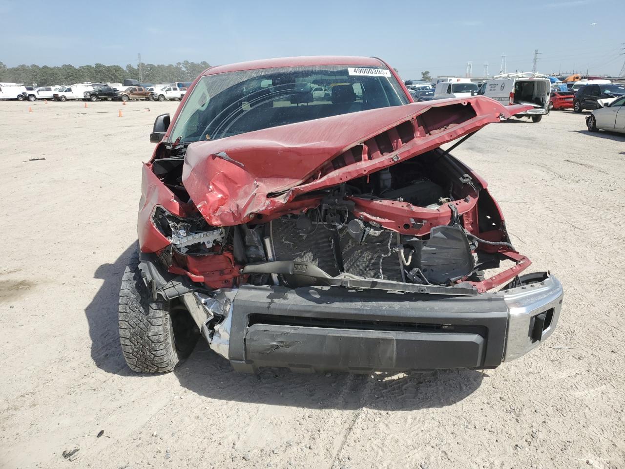 2021 Toyota Tundra VIN 5TFEY5F10MX283489 Copart auction photo, front end / undercarriage damage thumbnail 5