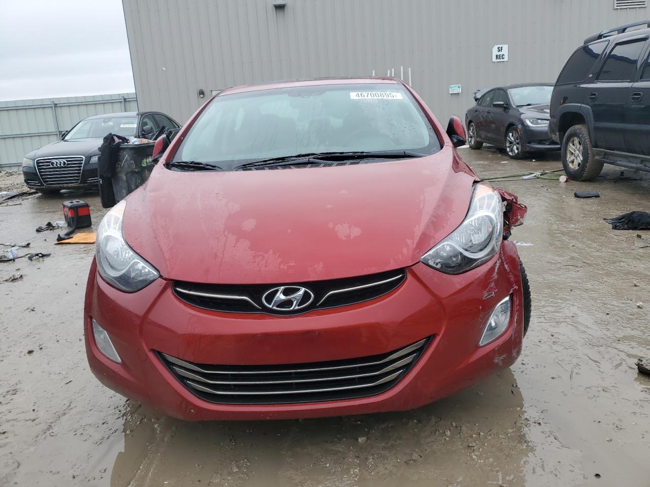 2013 Hyundai Elantra VIN KMHDH4AEXDU637225 Copart auction photo, front end damage thumbnail 5