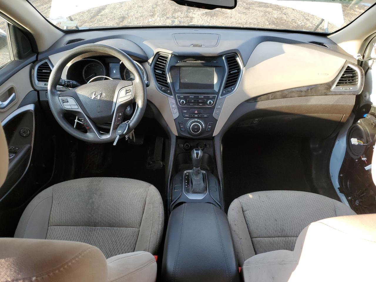 2017 Hyundai Santa Fe VIN 5NMZU3LB9HH000486 Copart auction photo, all over damage thumbnail 8