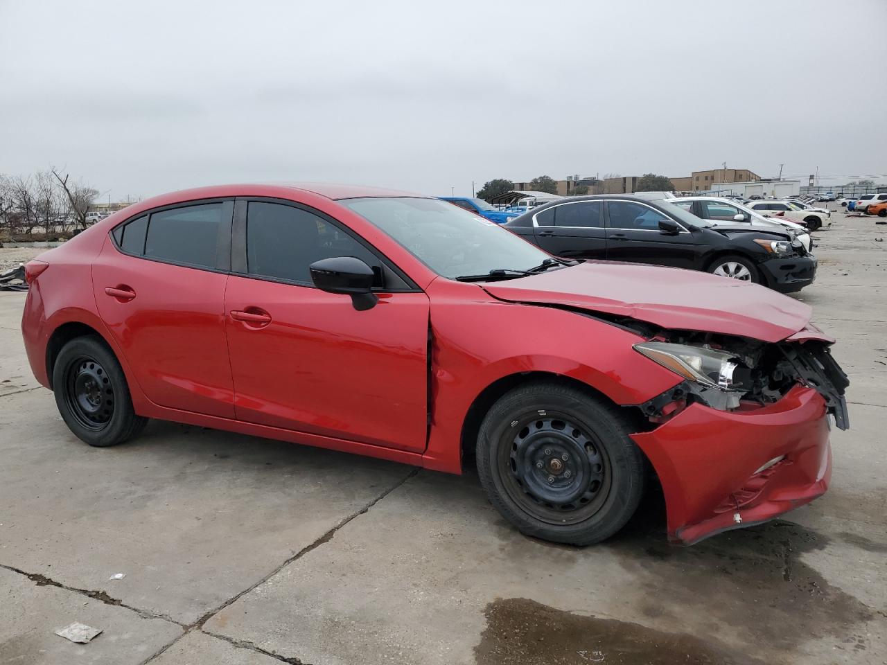 2015 Mazda 3 VIN JM1BM1T75F1221205 Copart auction photo, front end / side damage thumbnail 4