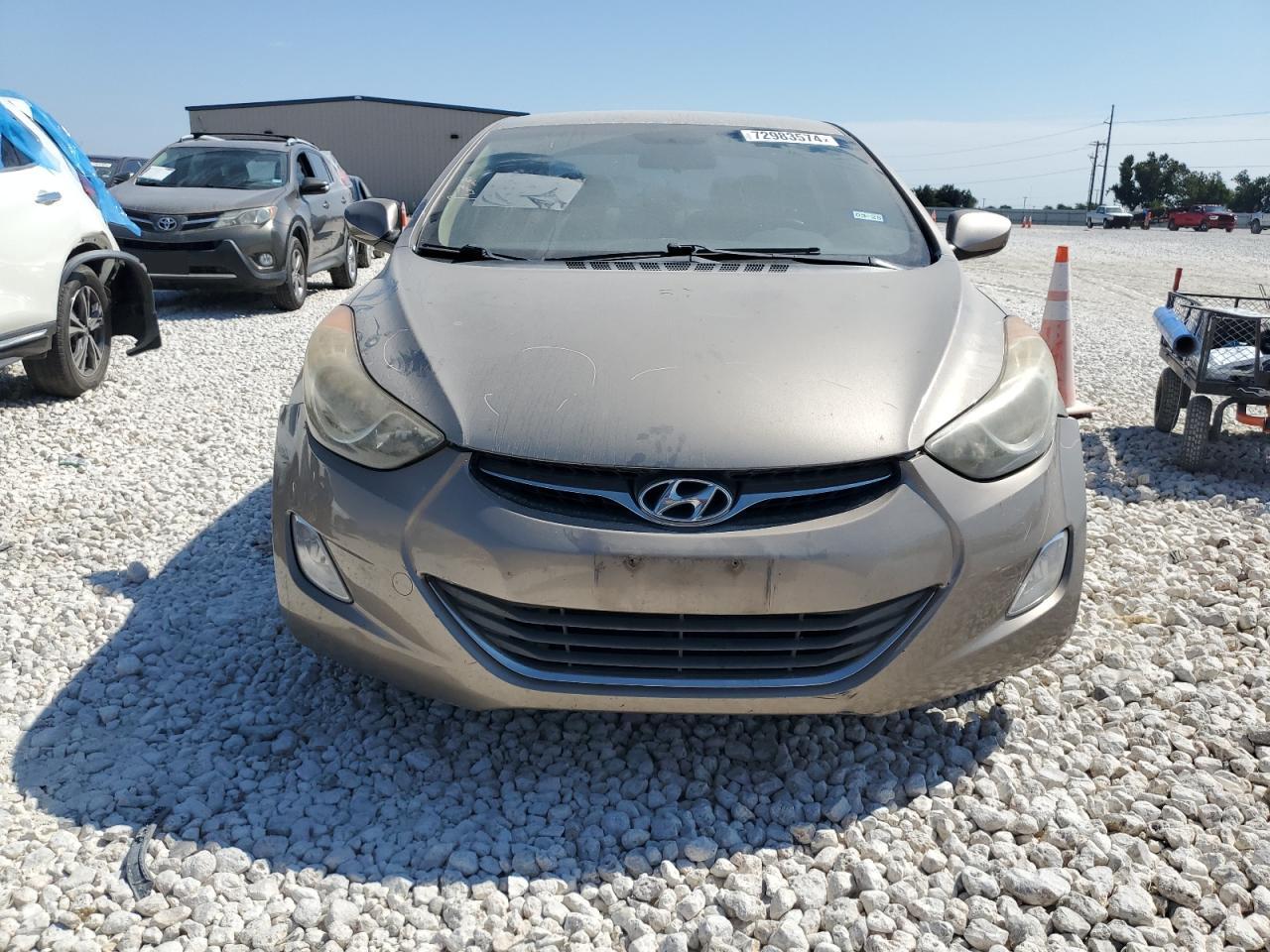 2013 Hyundai Elantra VIN 5NPDH4AE8DH435742 Copart auction photo, mechanical / side damage thumbnail 5