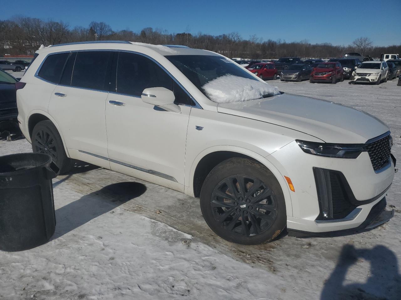 2022 Cadillac XT6 VIN 1GYKPBR44NZ182840 Copart auction photo, front end / side damage thumbnail 4