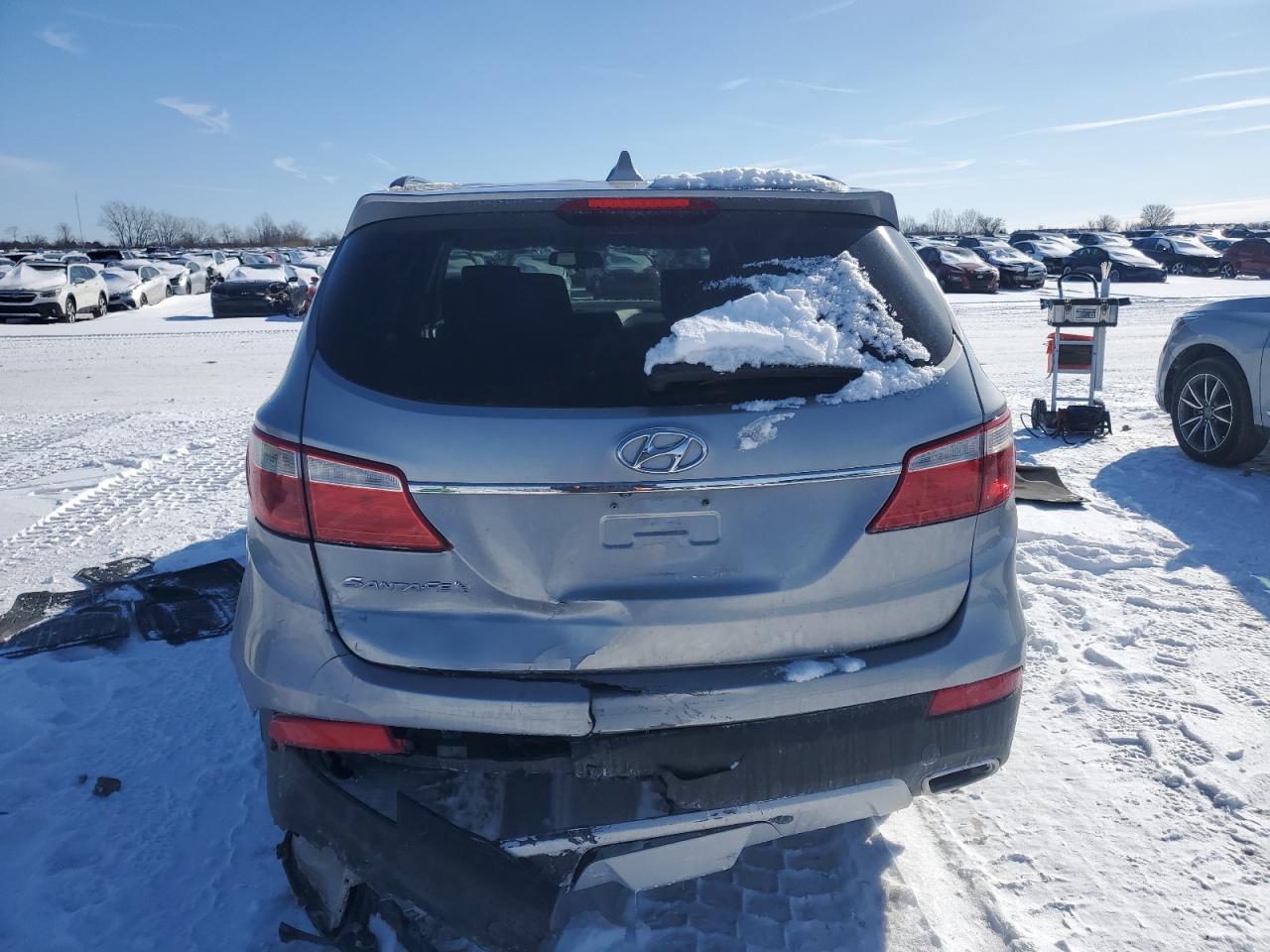 2015 Hyundai Santa Fe VIN KM8SM4HF0FU107981 Copart auction photo, front end / rear end damage thumbnail 6