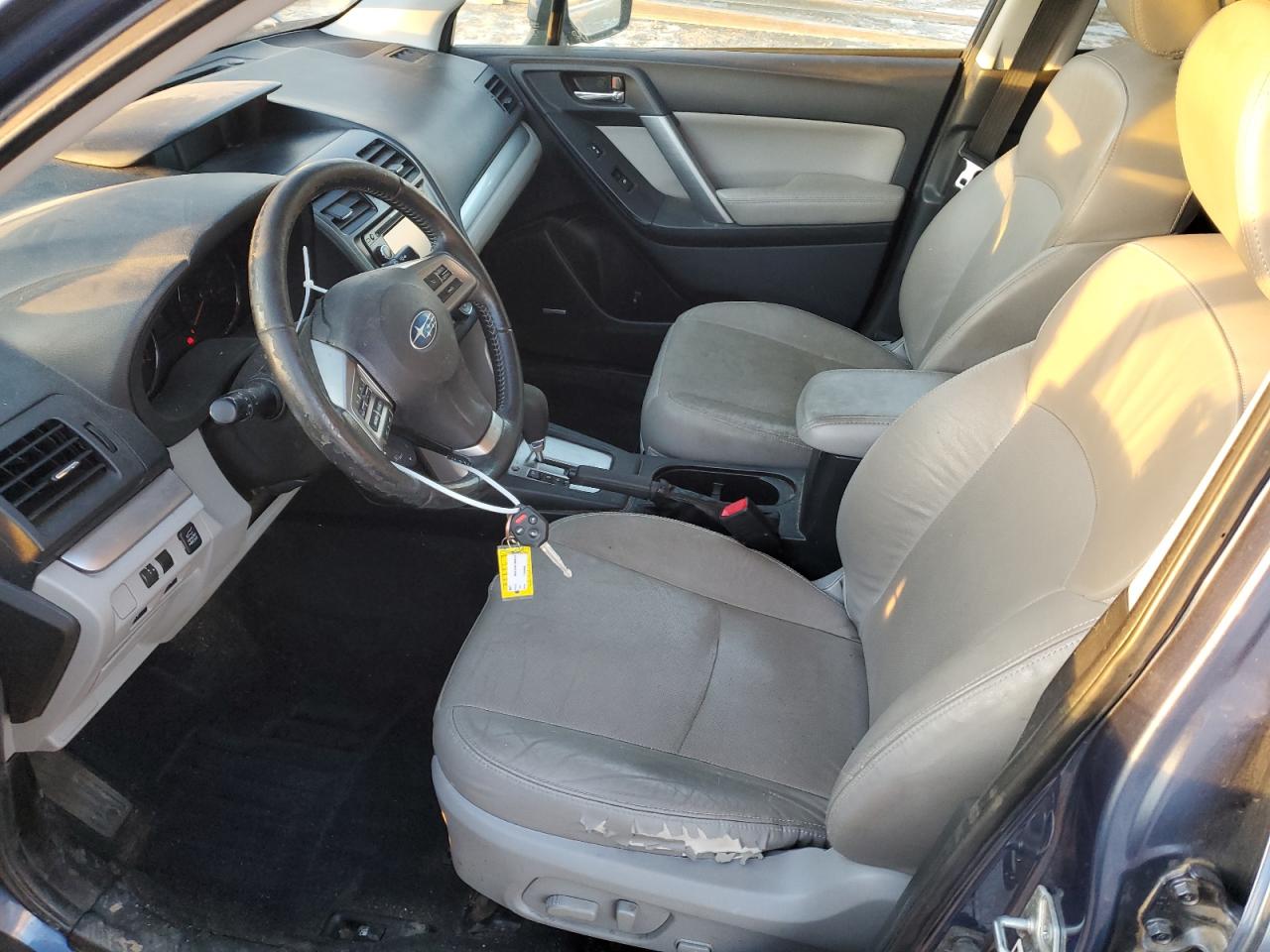 2014 Subaru Forester VIN JF2SJAMC9EH514875 Copart auction photo, front end / side damage thumbnail 7