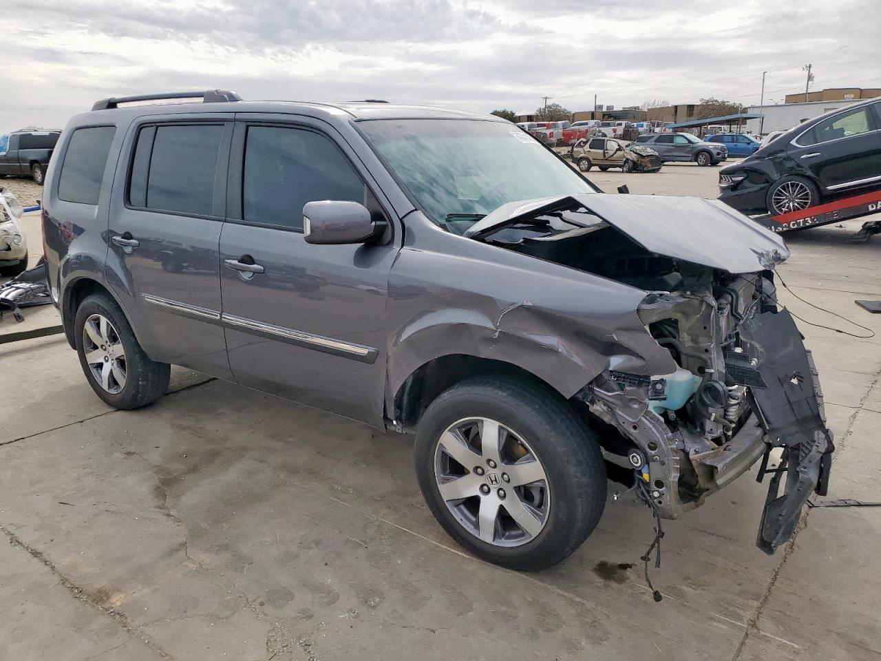 2014 Honda Pilot VIN 5FNYF4H93EB020375 Copart auction photo, front end damage thumbnail 4