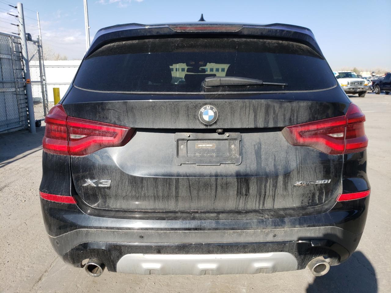 2020 BMW X3 VIN 5UXTY5C08L9B65410 Copart auction photo, undercarriage / hail damage thumbnail 6