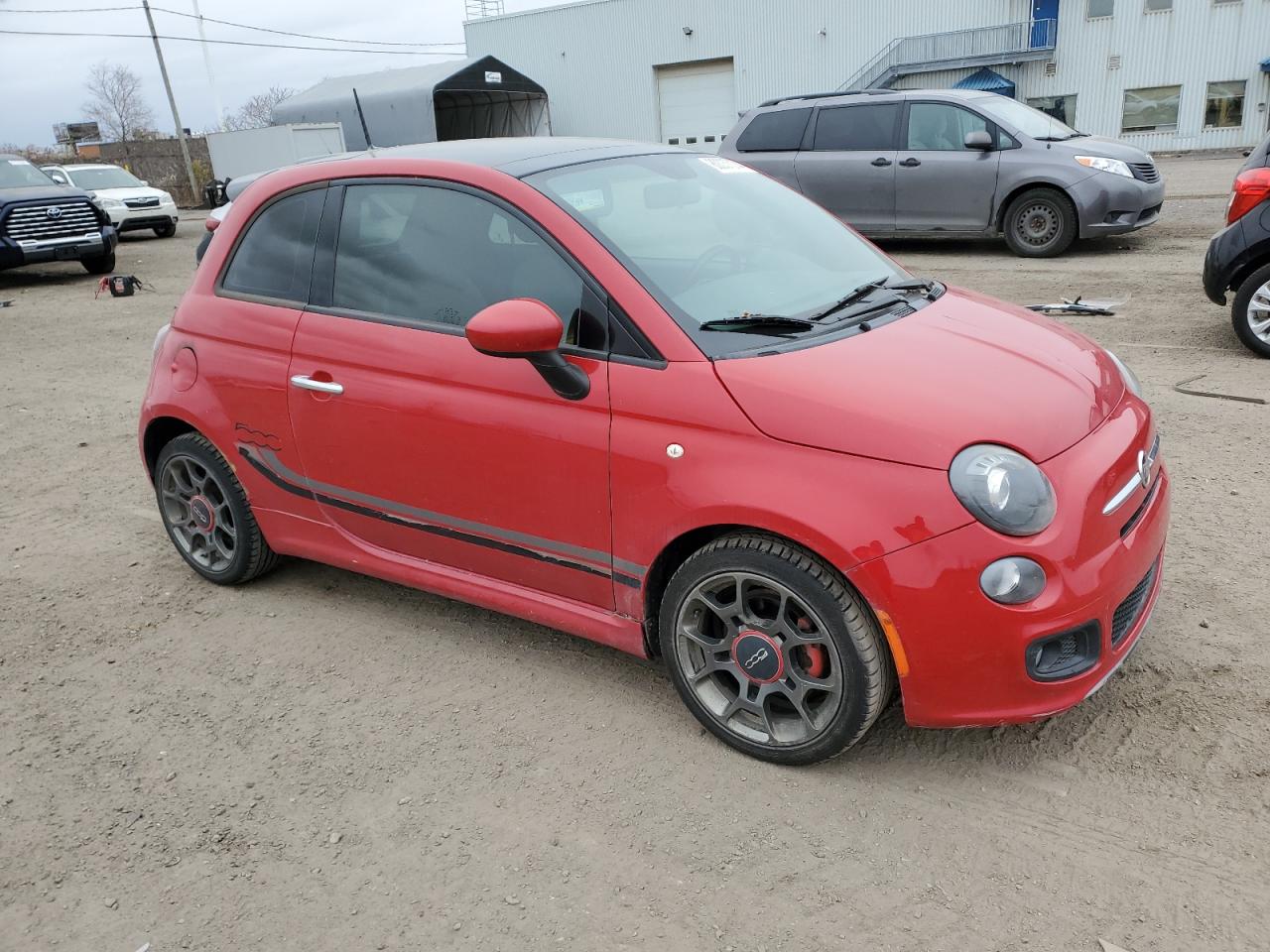 2013 Fiat 500 VIN 3C3CFFBR3DT746157 Copart auction photo, minor dent/scratches damage thumbnail 4