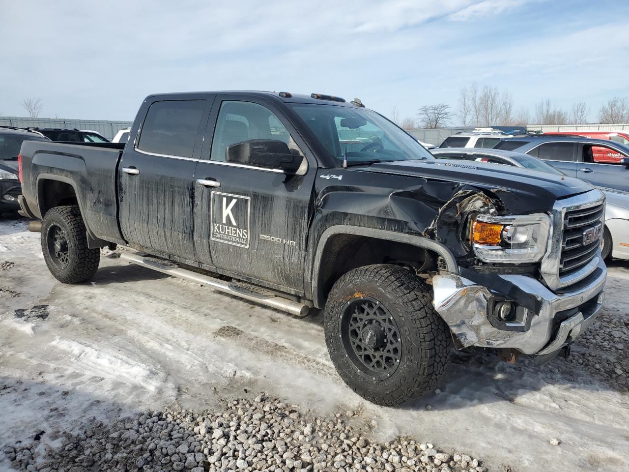 2015 GMC Sierra VIN 1GT12ZE86FF127620 Copart auction photo, front end damage thumbnail 4