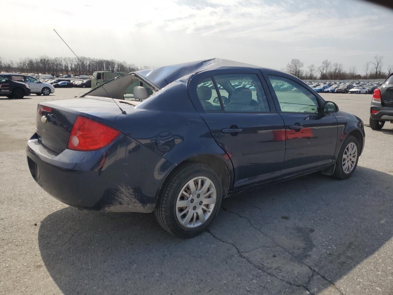 2010 Chevrolet Cobalt VIN 1G1AD5F59A7178371 Copart auction photo, top/roof damage thumbnail 3
