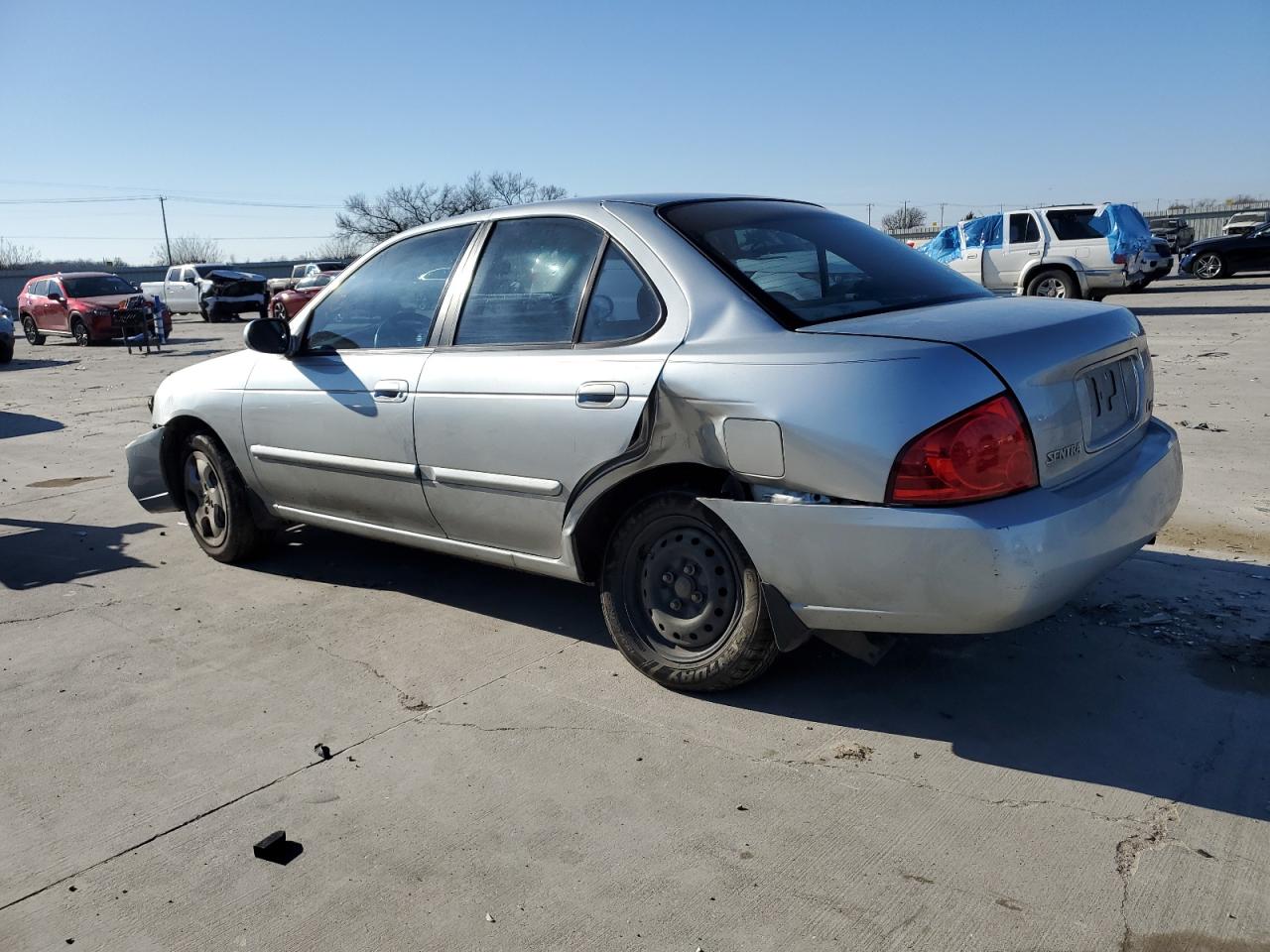 2004 Nissan Sentra VIN 3N1CB51D34L850092 Copart auction photo, front end / side damage thumbnail 2