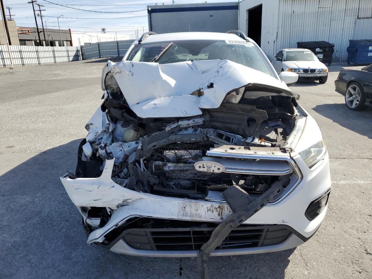 2018 Ford Escape VIN 1FMCU9GD4JUA43549 Copart auction photo, front end damage thumbnail 5