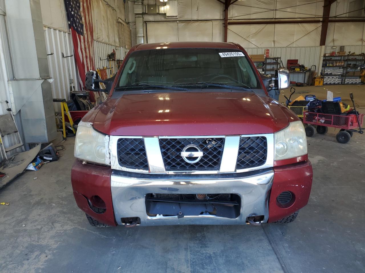 2004 Nissan Titan VIN 1N6AA06B14N540831 Copart auction photo, front end / rear end damage thumbnail 5