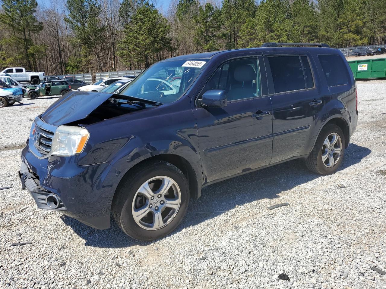 2012 Honda Pilot VIN 5FNYF4H75CB071727 - Copart auction photo