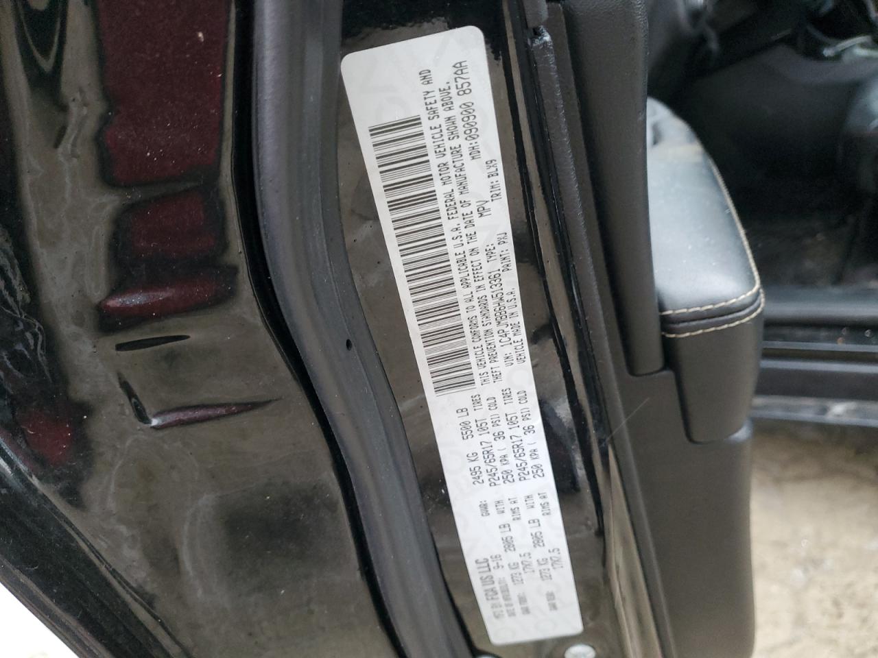 2017 Jeep Cherokee VIN 1C4PJMBB6HW513361 Copart auction photo, all over damage thumbnail 13