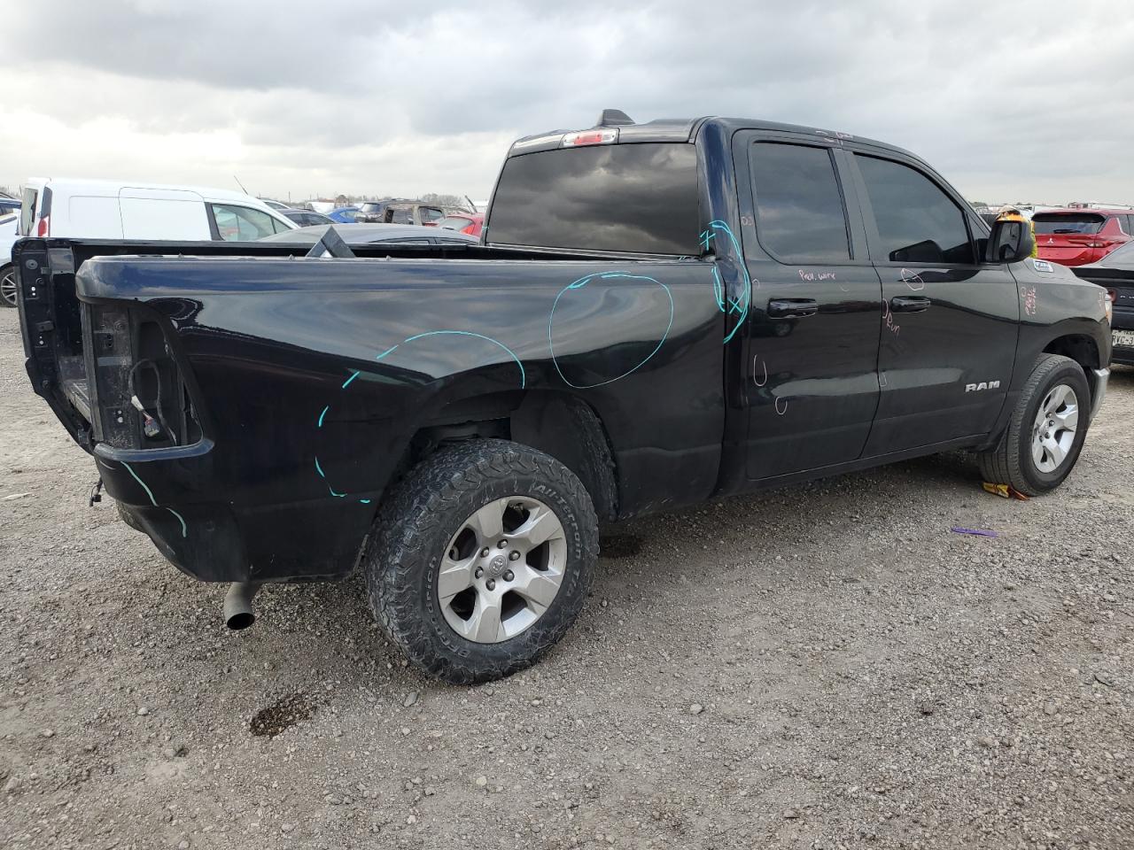 2022 RAM 1500 VIN 1C6RREBG1NN273972 Copart auction photo, rear end / minor dent/scratches damage thumbnail 3