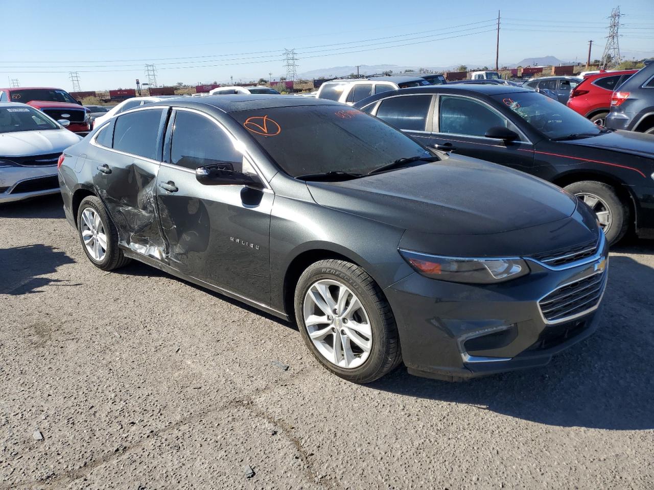 2018 Chevrolet Malibu VIN 1G1ZD5ST7JF175577 Copart auction photo, side damage thumbnail 4