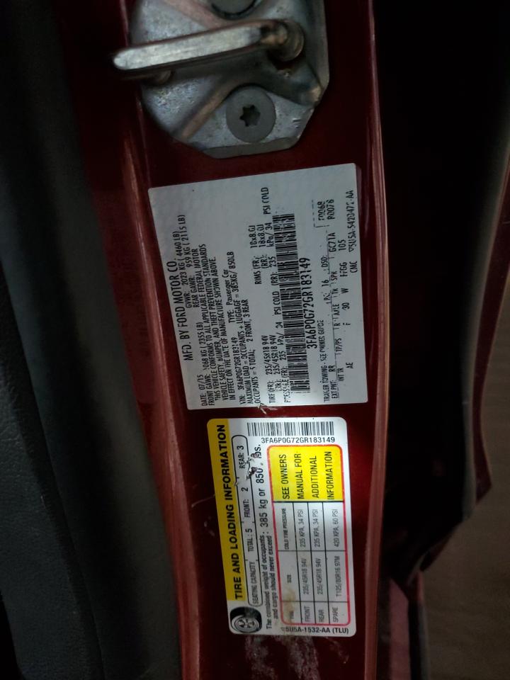 2016 Ford Fusion VIN 3FA6P0G72GR183149 Copart auction photo, rear end / front end damage thumbnail 14