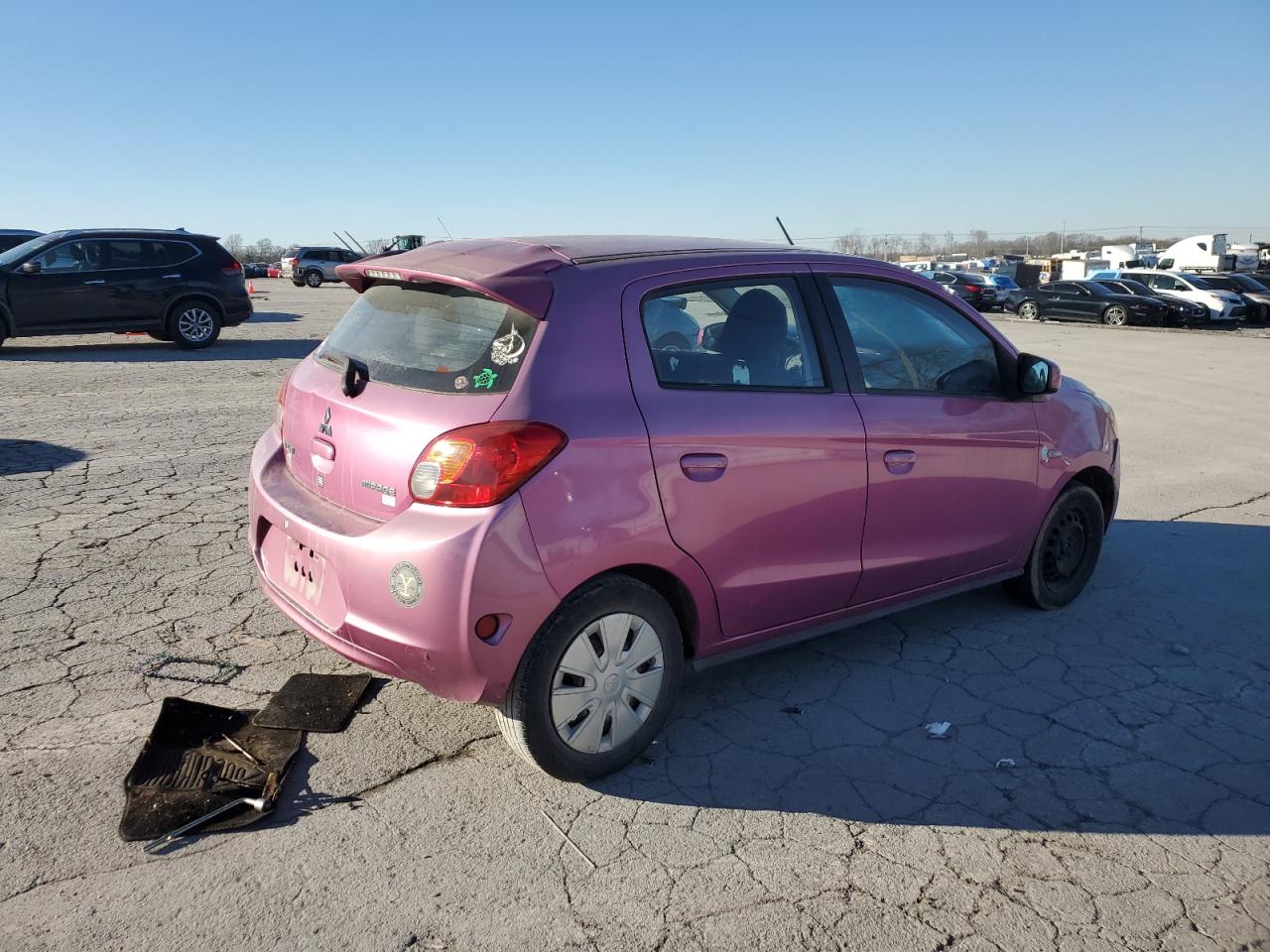 2014 Mitsubishi Mirage VIN ML32A3HJ0EH022659 Copart auction photo, minor dent/scratches damage thumbnail 3