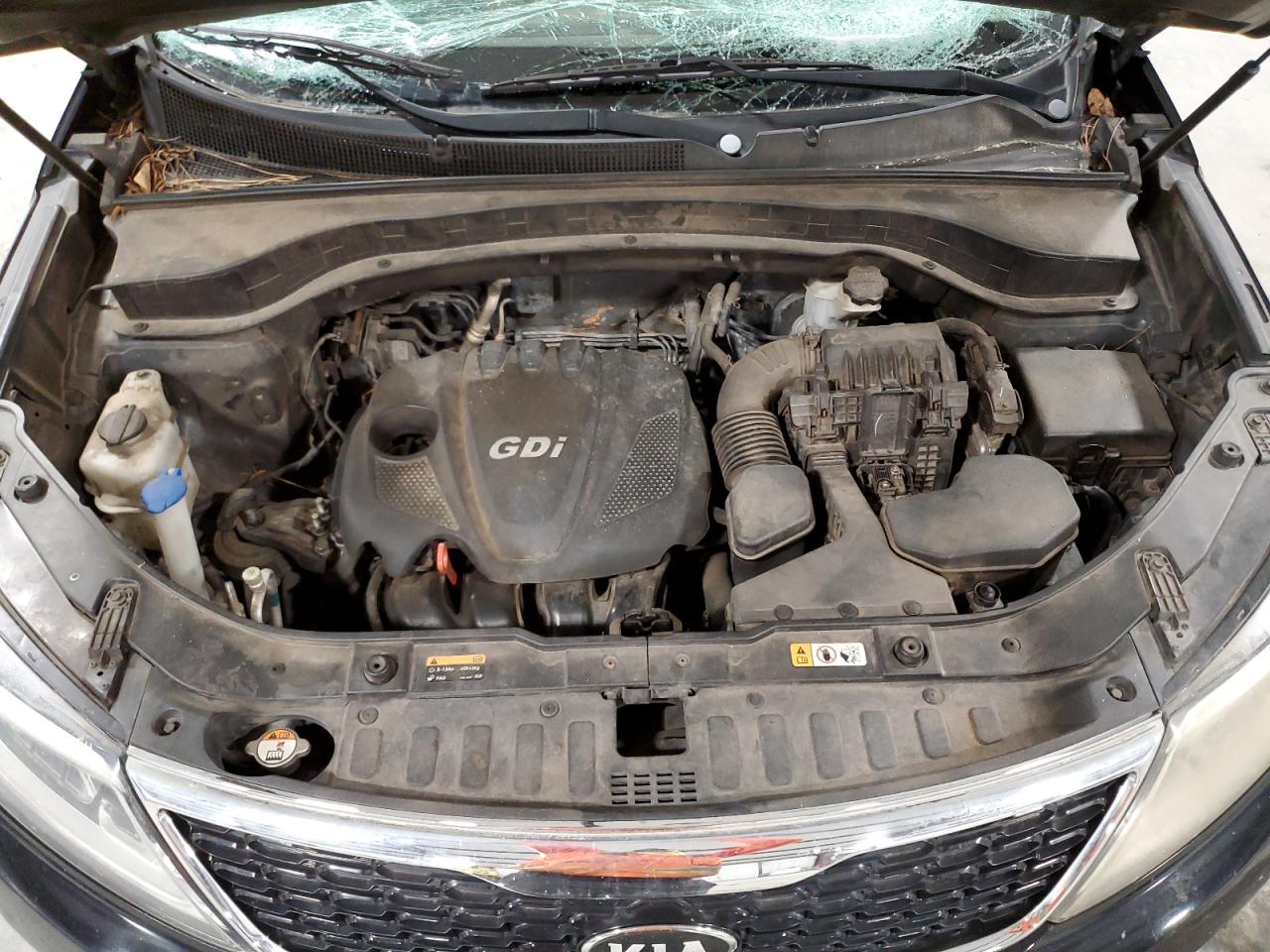 2014 KIA Sorento VIN 5XYKTCA65EG446456 Copart auction photo, top/roof / side damage thumbnail 13