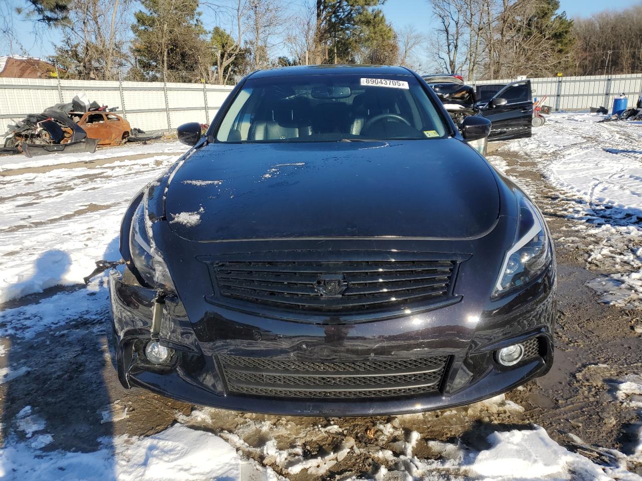 2012 Infiniti G VIN JN1CV6AR3CM977454 Copart auction photo, front end / minor dent/scratches damage thumbnail 5