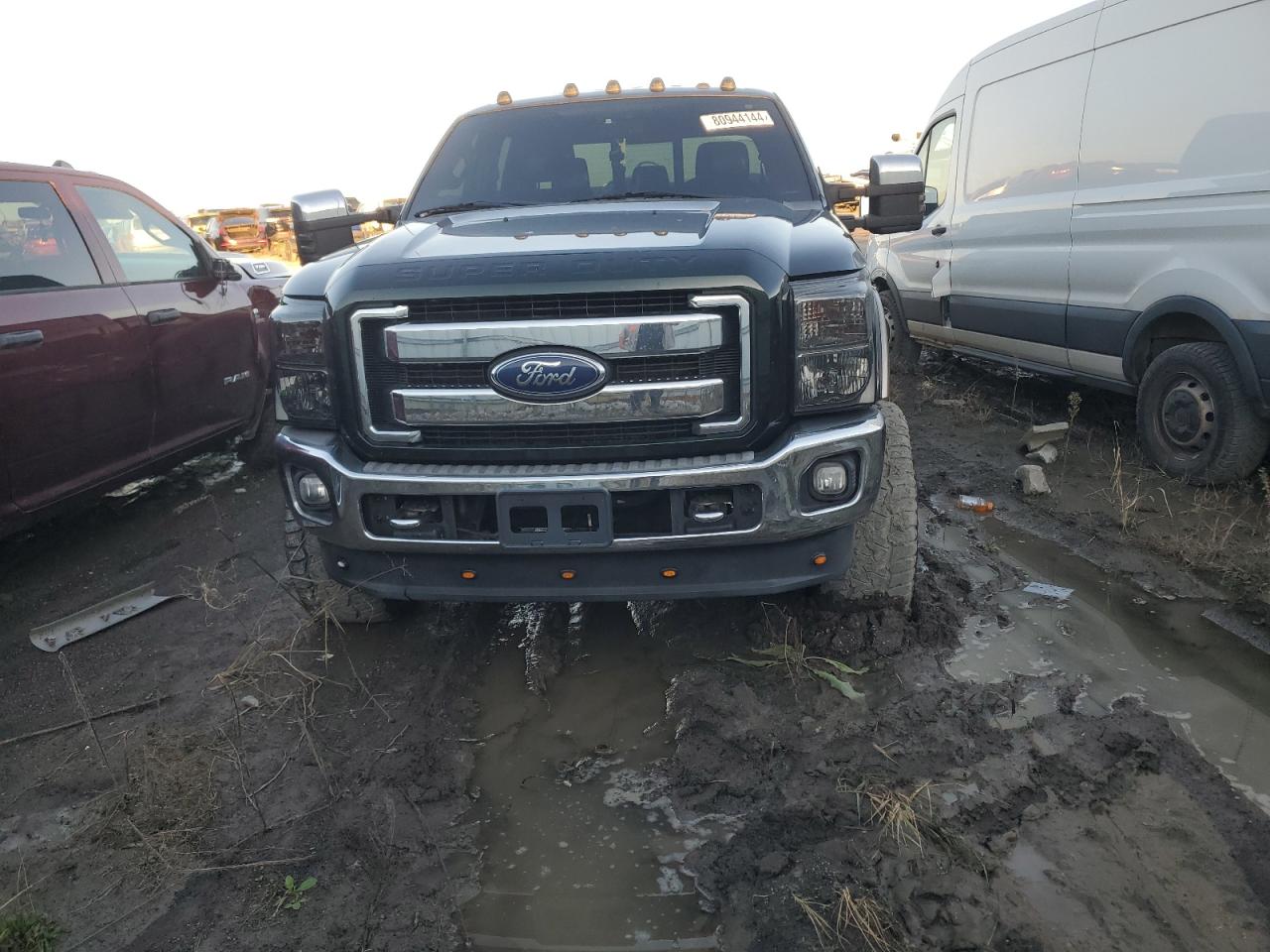 2012 Ford F350 VIN 1FT8W3BT1CED14208 Copart auction photo, side / rear end damage thumbnail 5