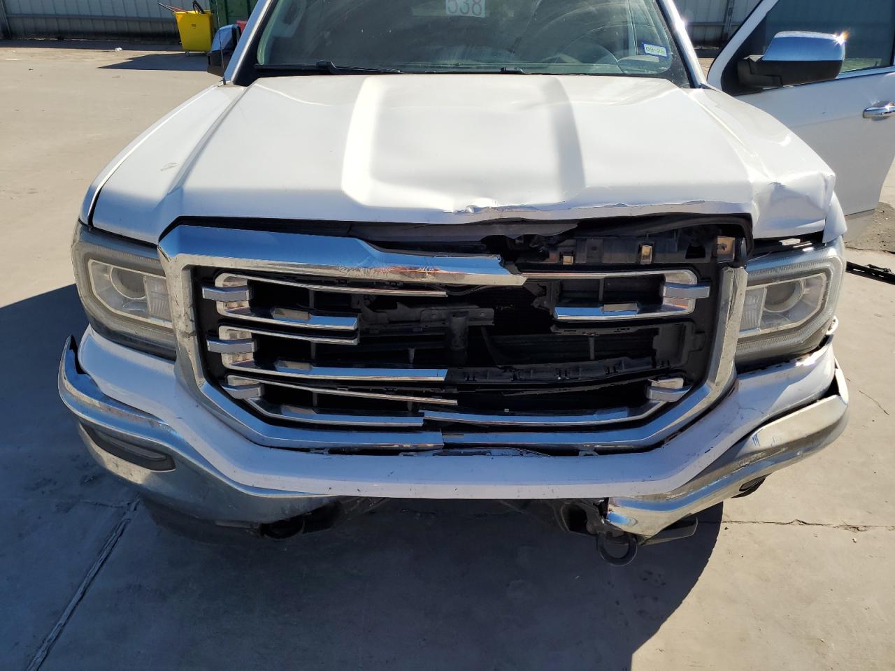 2018 GMC Sierra VIN 3GTU2NEC2JG593658 Copart auction photo, front end damage thumbnail 11