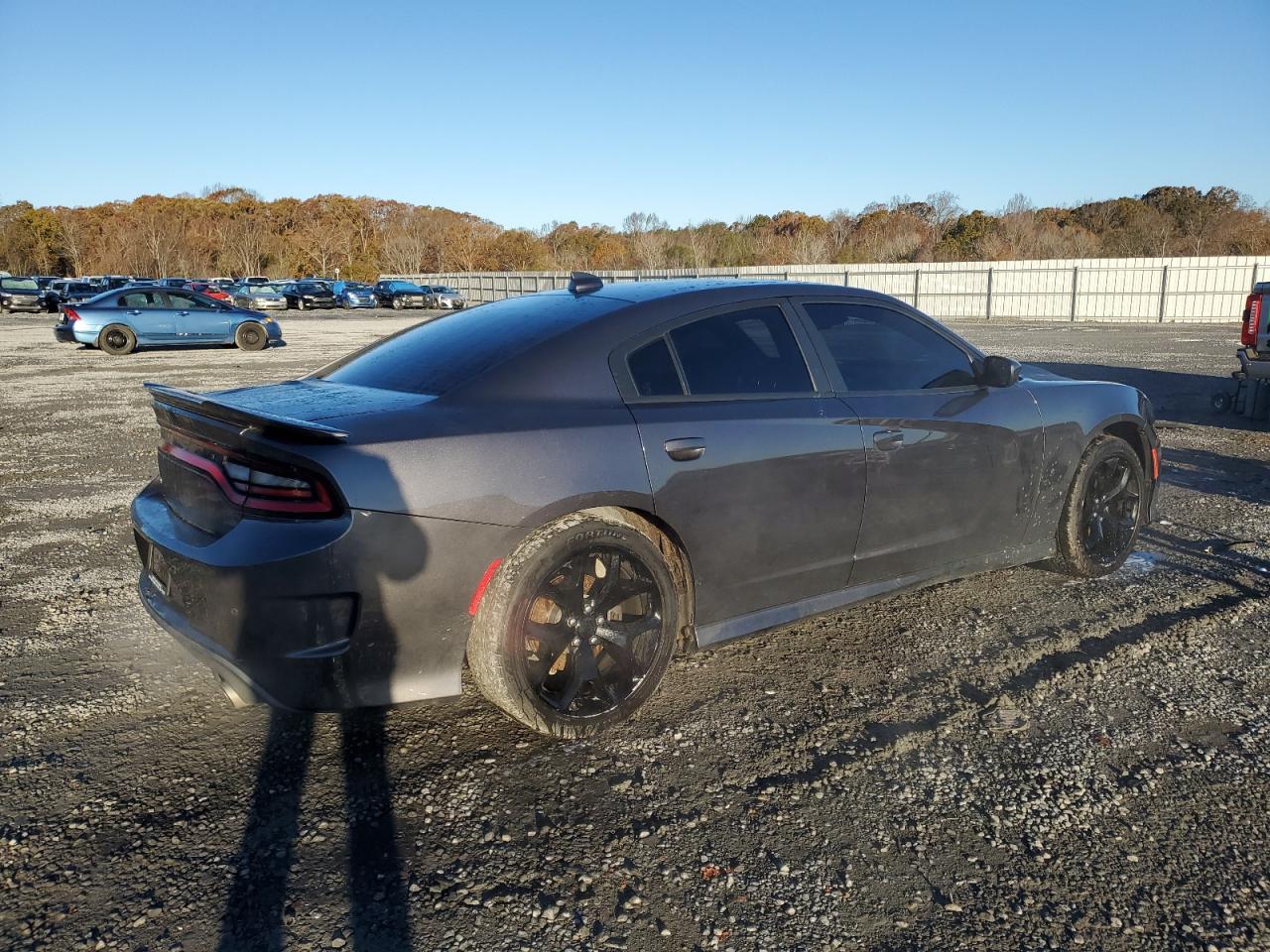 2019 Dodge Charger VIN 2C3CDXHGXKH578962 Copart auction photo, side / rear end damage thumbnail 3