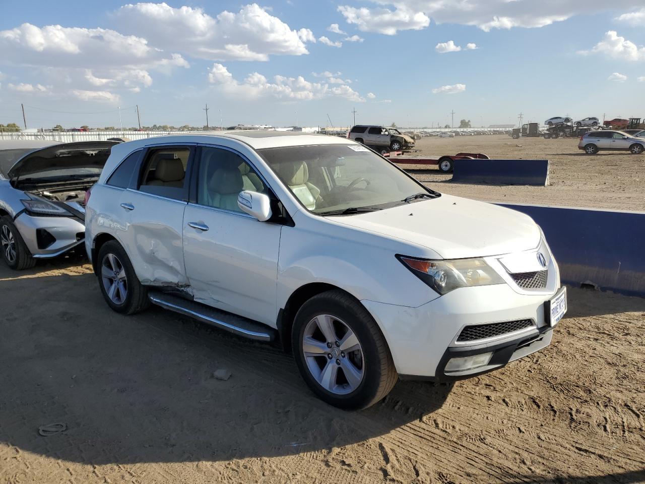 2013 Acura MDX VIN 2HNYD2H31DH520298 Copart auction photo, side damage thumbnail 4