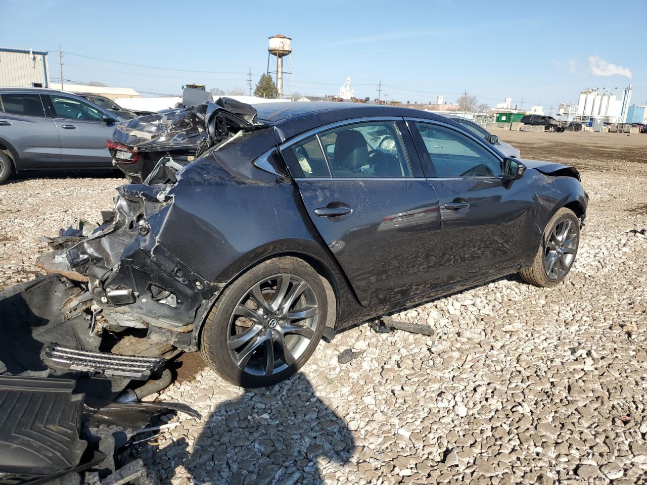2016 Mazda 6 VIN JM1GJ1W59G1422504 Copart auction photo, rear end / front end damage thumbnail 3