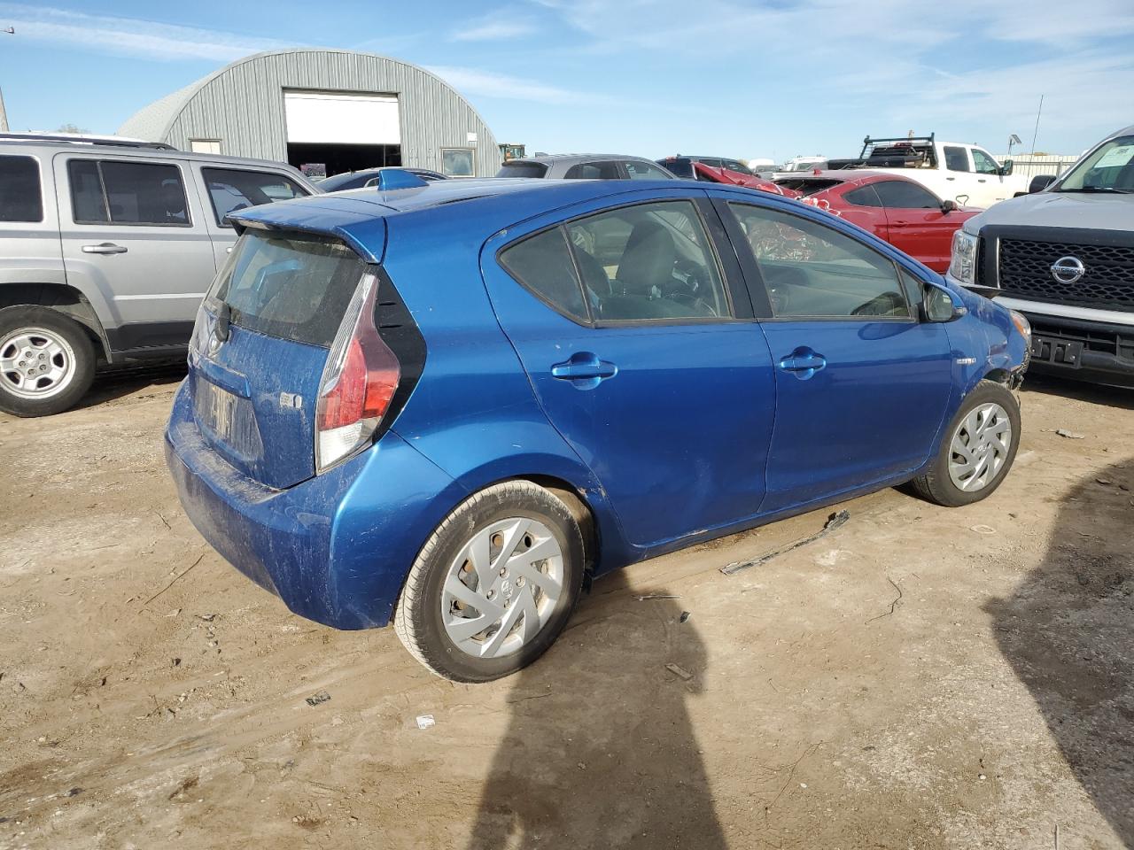 2015 Toyota Prius VIN JTDKDTB36F1108101 Copart auction photo, front end / side damage thumbnail 3