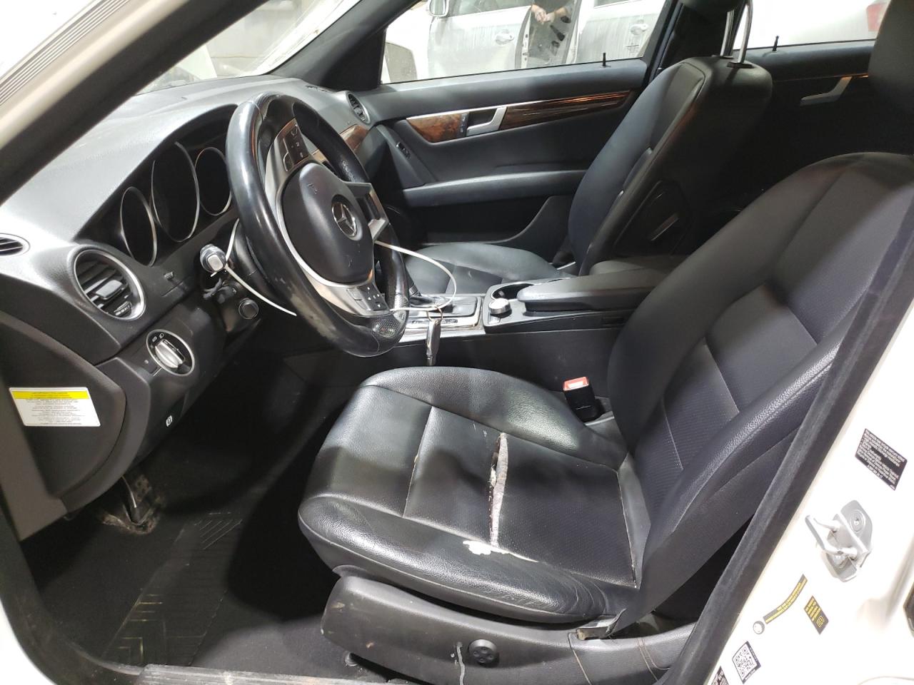 2013 Mercedes-Benz C-klasse VIN WDDGF8ABXDR279444 Copart auction photo, front end damage thumbnail 7