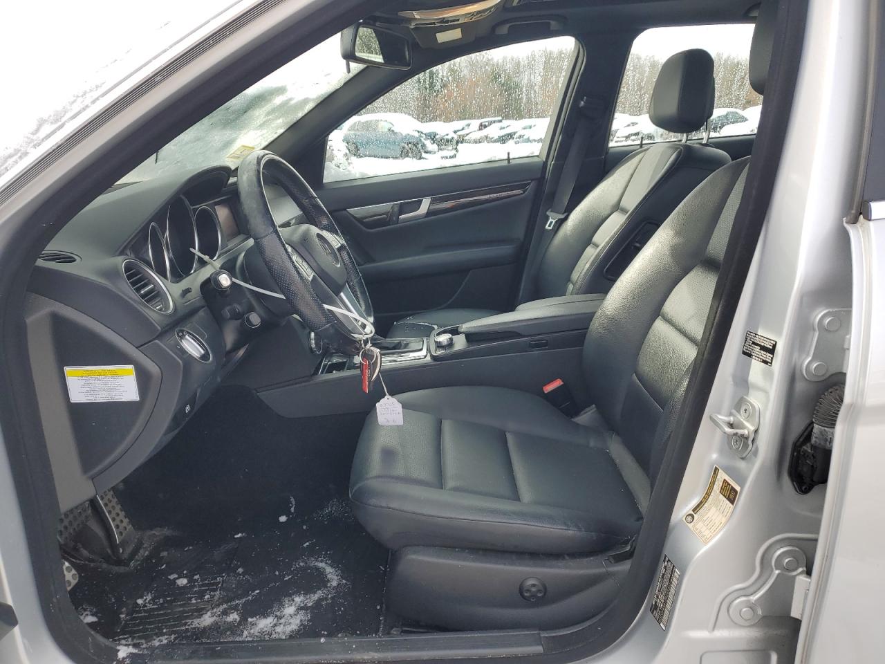 2013 Mercedes-Benz C-klasse VIN WDDGF8AB1DR283303 Copart auction photo, front end damage thumbnail 7