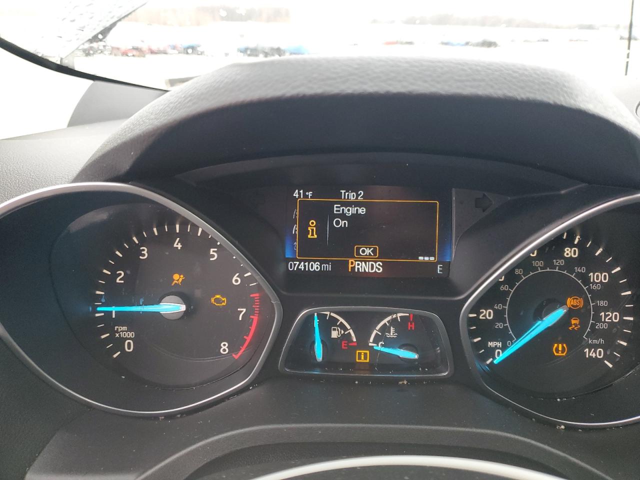 2017 Ford Escape VIN 1FMCU9J97HUB66129 Copart auction photo, front end / side damage thumbnail 9