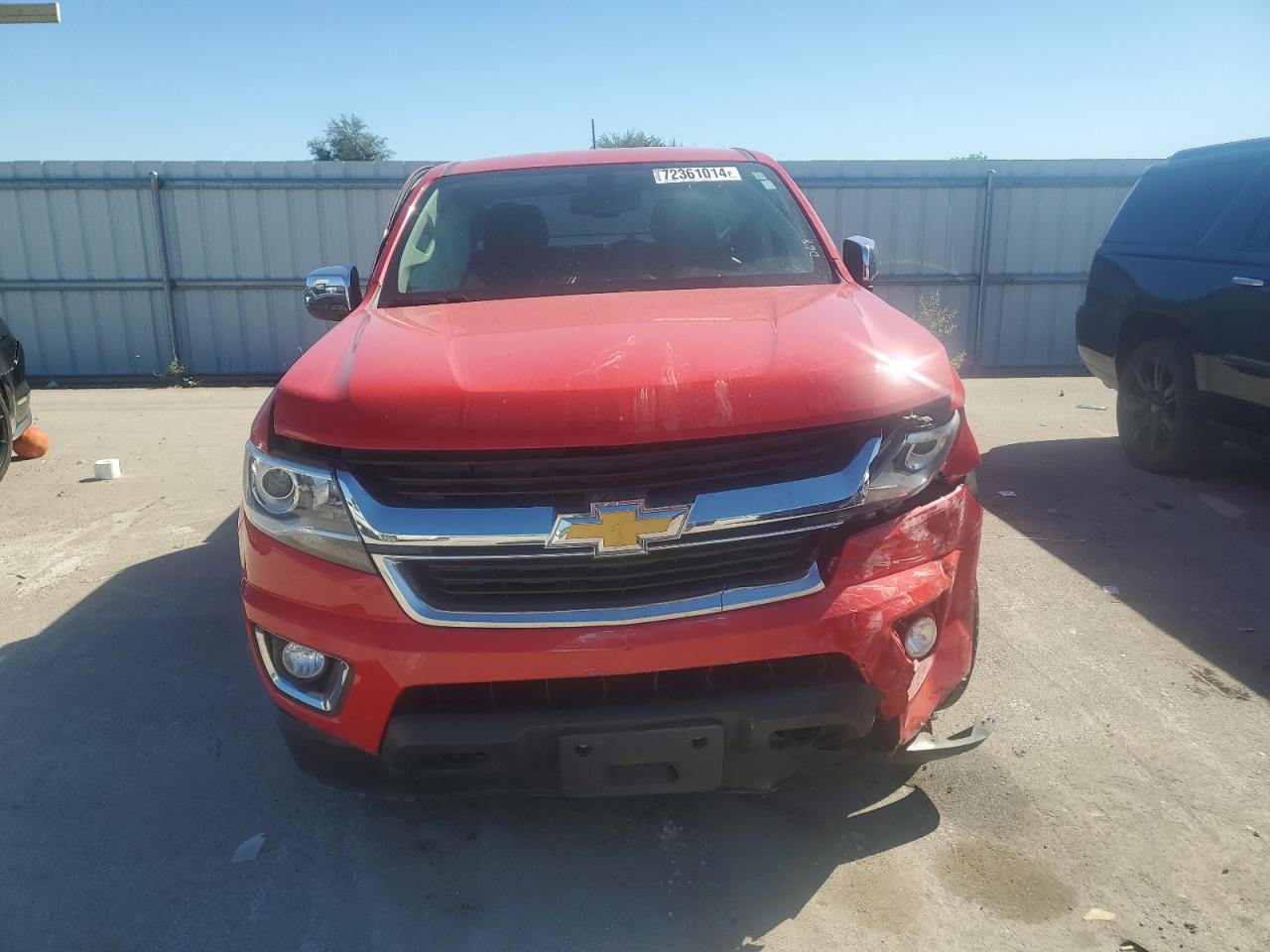 2015 Chevrolet Colorado VIN 1GCGTBE33F1250257 Copart auction photo, side / front end damage thumbnail 5