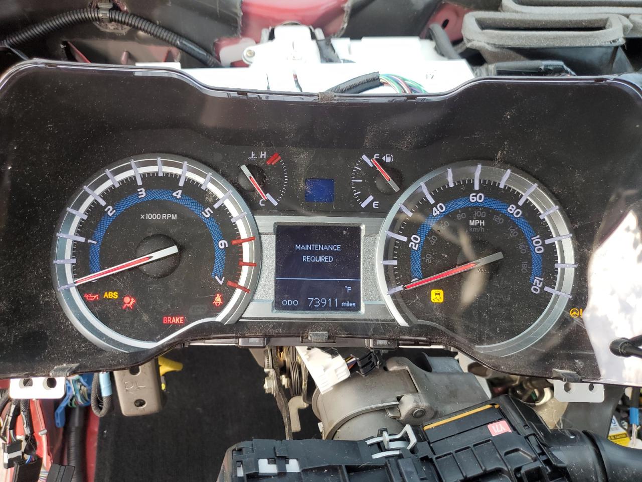 2016 Toyota 4Runner VIN JTEBU5JR0G5379310 Copart auction photo, stripped / front end damage thumbnail 9