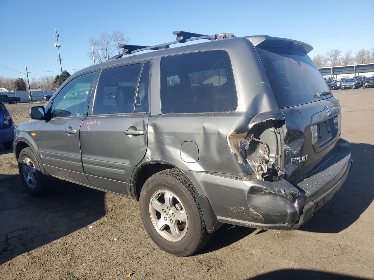 2007 Honda Pilot VIN 2HKYF18687H501960 Copart auction photo, all over damage thumbnail 2