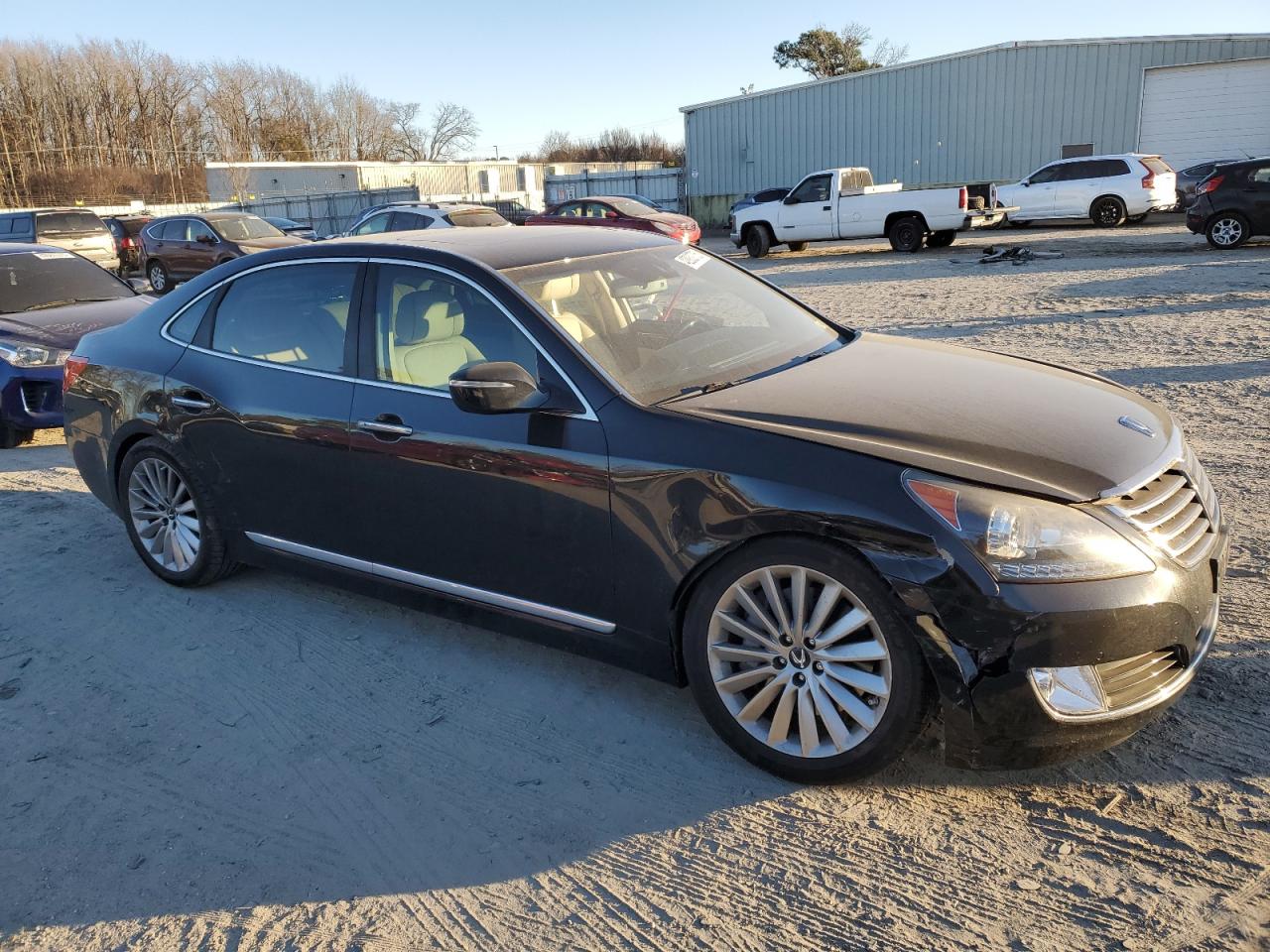2016 Hyundai Equus VIN KMHGH4JH3GU104838 Copart auction photo, front end / rear end damage thumbnail 4