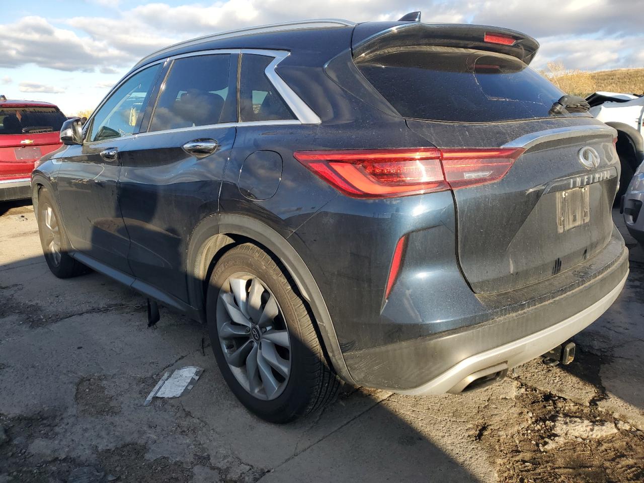 2019 Infiniti QX50 VIN 3PCAJ5M14KF137612 Copart auction photo, side damage thumbnail 2