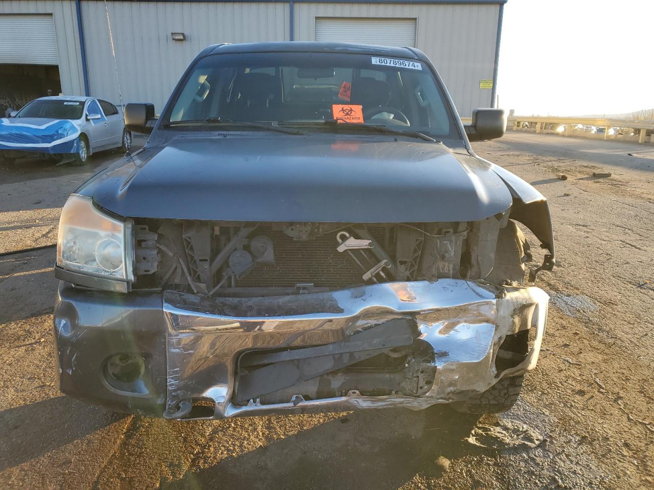 2012 Nissan Titan VIN 1N6AA0EJ6CN312430 Copart auction photo, front end / side damage thumbnail 5