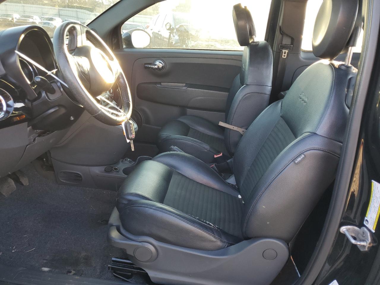 2015 Fiat 500 VIN 3C3CFFBR4FT500950 Copart auction photo, rear end damage thumbnail 7