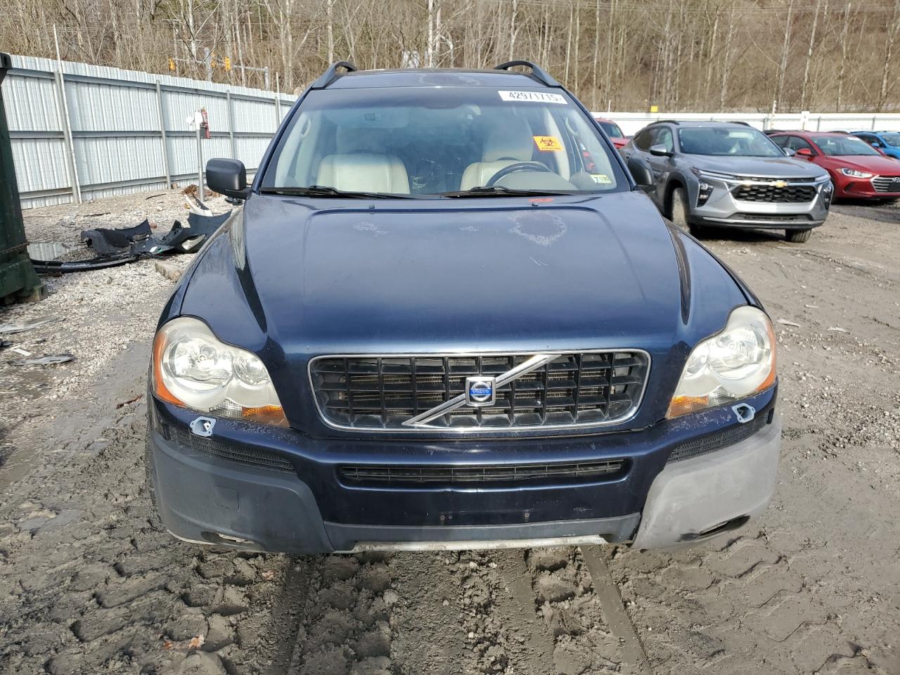 2004 Volvo XC90 VIN YV1CZ91H041118409 Copart auction photo, side damage thumbnail 5