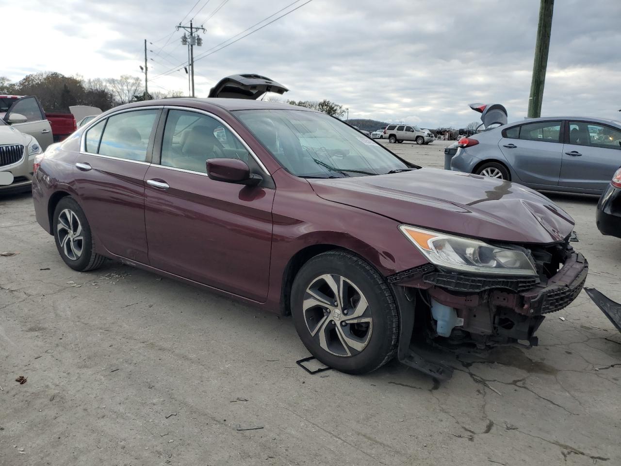 2016 Honda Accord VIN 1HGCR2F33GA118369 Copart auction photo, front end damage thumbnail 4