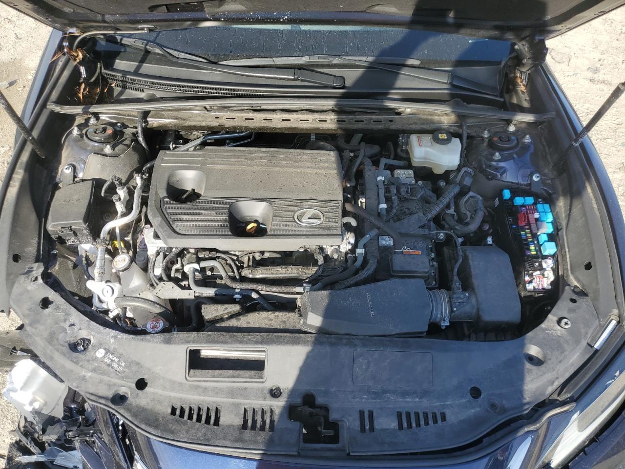 2022 Lexus ES VIN 58AEA1C14NU017563 Copart auction photo, front end / side damage thumbnail 11